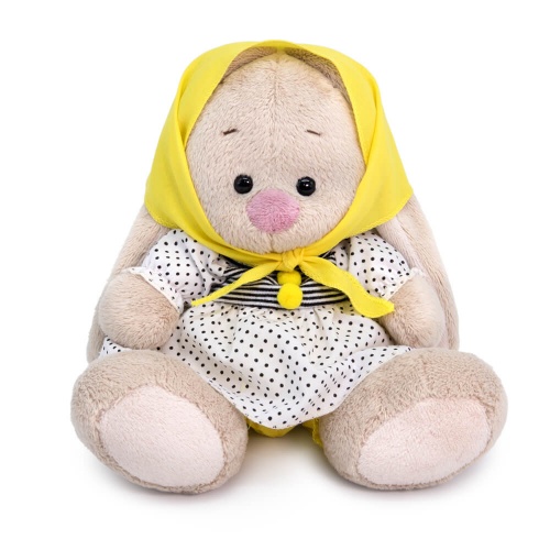 SidX-498 Игрушка мягконабивная Зайка Ми в платье с косынкой (малыш)