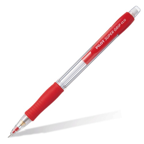 H-185 (R) Карандаш механический PILOT Super Grip 0,5мм цвета корпуса красный