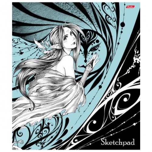 40А3В_07151 АЛЬБОМ для рисования SKETCHPad 40л А3ф 290х340мм 100г на скобе-Волшебная эльфийка-