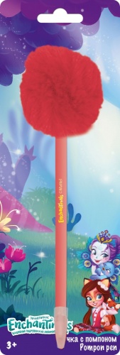 ENFS-UA1-PB-BL1  Ручка с помпоном Enchantimals (гофр36_1Н). Размер: 25 x 8,5 x 5 см. 