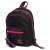 NRk_44133 Рюкзак Hatber FASHION -Черный с розовым- 33х25х16см полиэстер 1 отделение 1 карман 