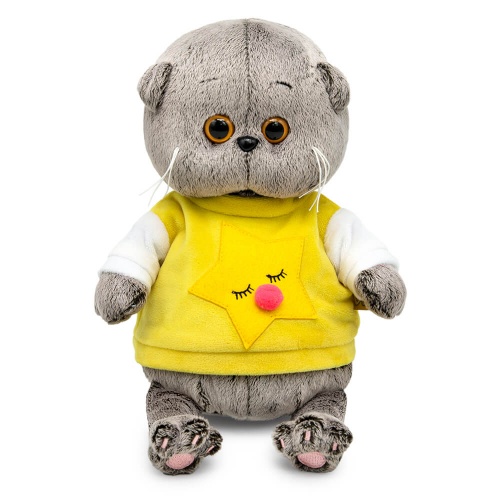 BB-141 Игрушка мягконабивная Басик BABY в толстовке со звездой