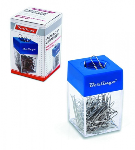 DBd_00019 Диспенсер Berlingo для скрепок магнитный