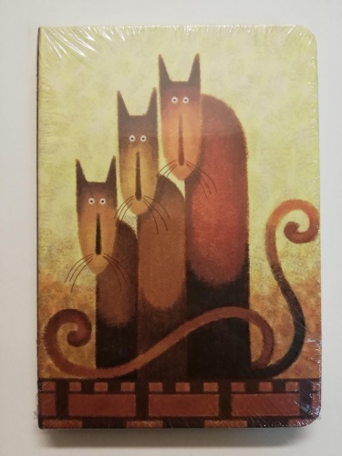 6096 Бизнес-блокнот "Cats", Modo Arte, 120x170 мм,160 стр.